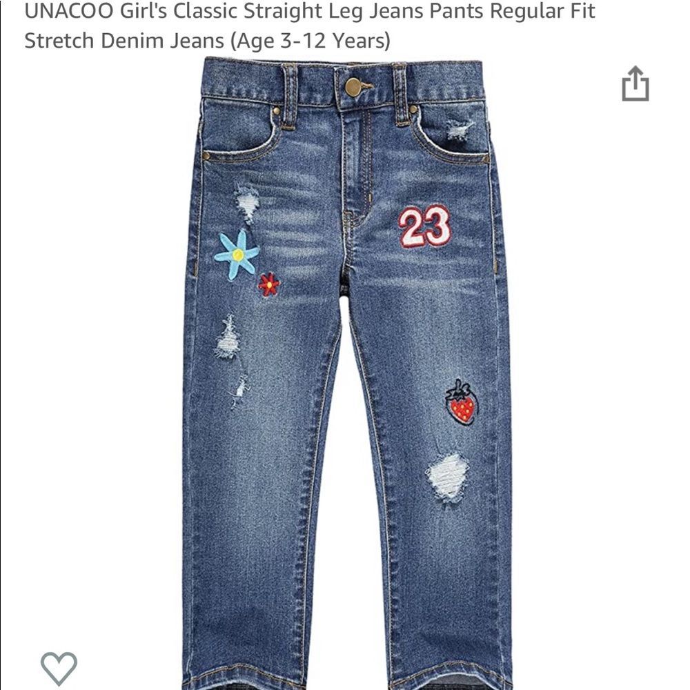Unacoo Girls’ stretch jeans 12y EUC - Picture 4 of 12